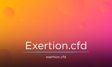 Exertion.cfd - Creative brandable domain for sale