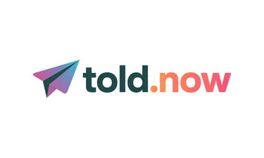 Told.now - Creative brandable domain for sale