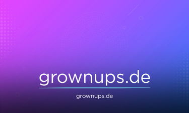 Grownups.de - Creative brandable domain for sale