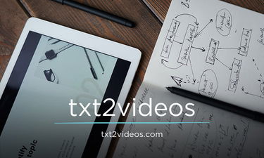 txt2videos.com - Creative brandable domain for sale