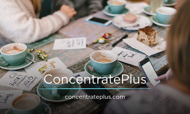 ConcentratePlus.com - Creative brandable domain for sale