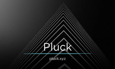 Pluck.xyz - Creative brandable domain for sale