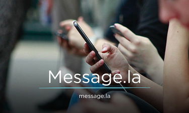 Message.la - Creative brandable domain for sale