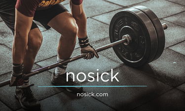 NoSick.com - Creative brandable domain for sale