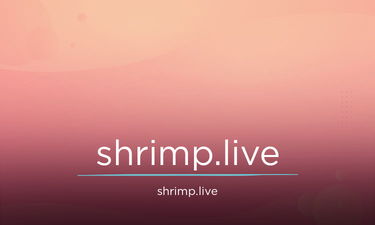Shrimp.live - Creative brandable domain for sale