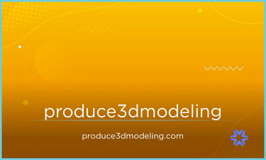 Produce3DModeling.com - Creative brandable domain for sale