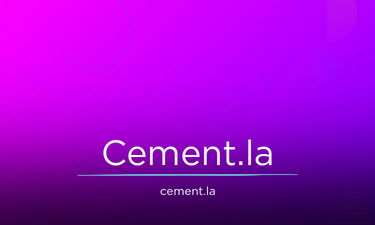 Cement.la - Creative brandable domain for sale