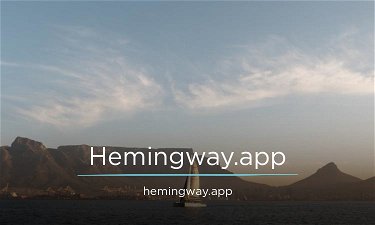 Hemingway.app - Creative brandable domain for sale