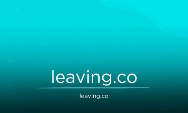 Leaving.co - Creative brandable domain for sale