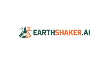 Earthshaker.ai - Creative brandable domain for sale