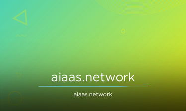 AIAAS.network - Creative brandable domain for sale