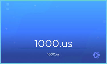 1000.us - Creative brandable domain for sale