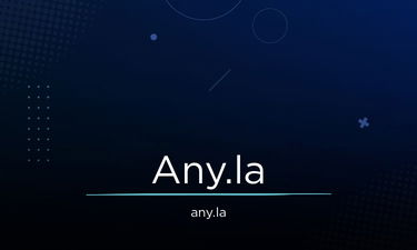 Any.la - Creative brandable domain for sale