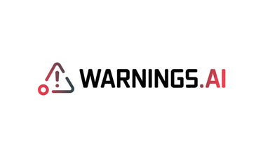 Warnings.ai - Creative brandable domain for sale