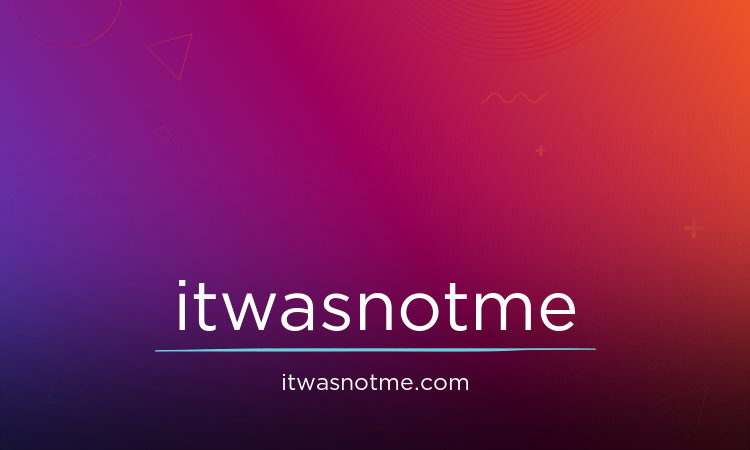 ItWasNotMe logo