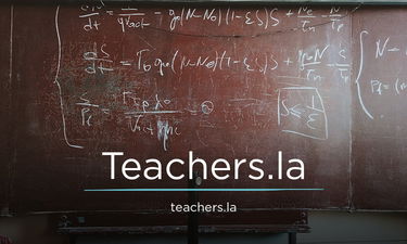 Teachers.la - Creative brandable domain for sale