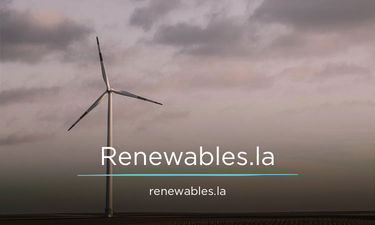 Renewables.LA - Creative brandable domain for sale