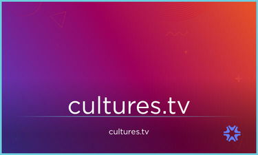 Cultures.tv - Creative brandable domain for sale
