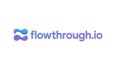 FlowThrough.io - Creative brandable domain for sale