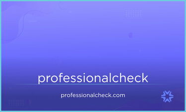 ProfessionalCheck.com - Creative brandable domain for sale