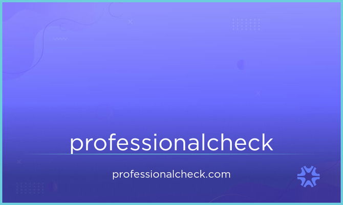 ProfessionalCheck.com