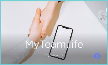 MyTeam.life - Creative brandable domain for sale