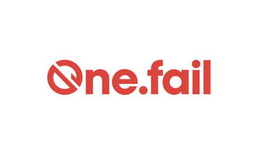One.fail - Creative brandable domain for sale