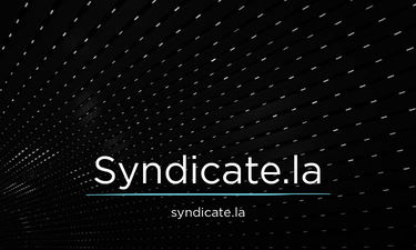 Syndicate.la - Creative brandable domain for sale