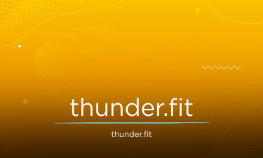 Thunder.fit - Creative brandable domain for sale
