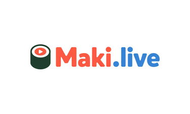 Maki.live - Creative brandable domain for sale