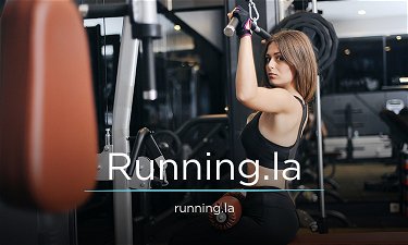 Running.la - Creative brandable domain for sale
