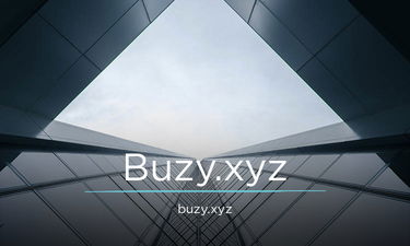 Buzy.xyz - Creative brandable domain for sale