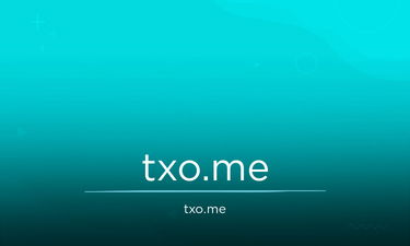 Txo.Me - Creative brandable domain for sale