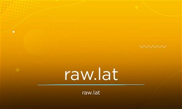 Raw.lat - Creative brandable domain for sale