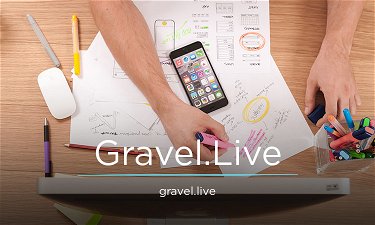 Gravel.Live - Creative brandable domain for sale