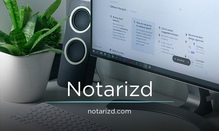 Notarizd.com - Creative brandable domain for sale