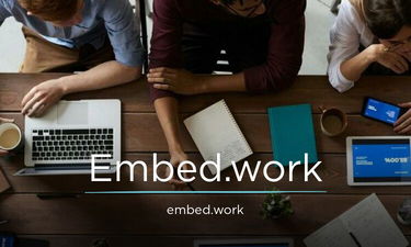 Embed.work - Creative brandable domain for sale