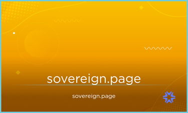 Sovereign.page - Creative brandable domain for sale