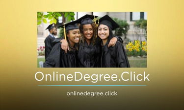 OnlineDegree.Click - Creative brandable domain for sale