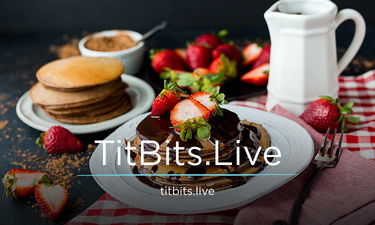 Titbits.Live - Creative brandable domain for sale