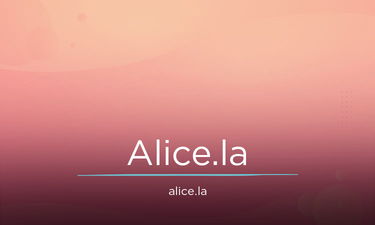 Alice.la - Creative brandable domain for sale