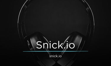 Snick.io - Creative brandable domain for sale