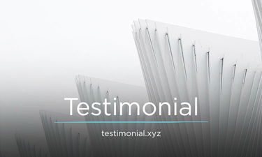 Testimonial.xyz - Creative brandable domain for sale