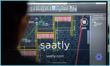 Saatly.com - Creative brandable domain for sale