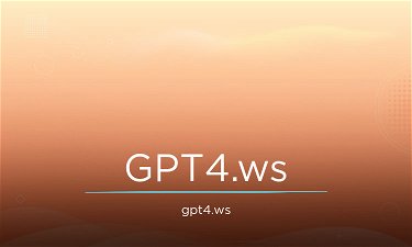 GPT4.ws - Creative brandable domain for sale