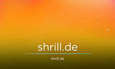 Shrill.de - Creative brandable domain for sale