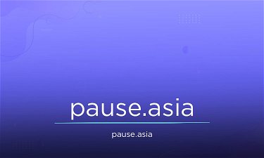 Pause.asia - Creative brandable domain for sale