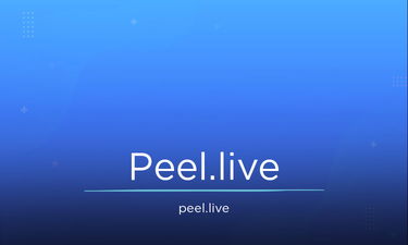 Peel.live - Creative brandable domain for sale