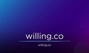 Willing.co - Creative brandable domain for sale