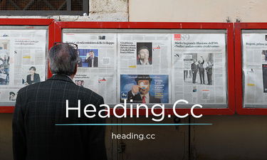 Heading.Cc - Creative brandable domain for sale